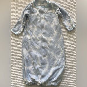 Cozy Blue Tie-Dye Kids Pajamas